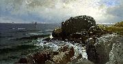 Alfred Thompson Bricher Castle Rock, Marblehead Sweden oil painting artist